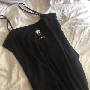 Boohoo Plus Black Cami Bodysuit